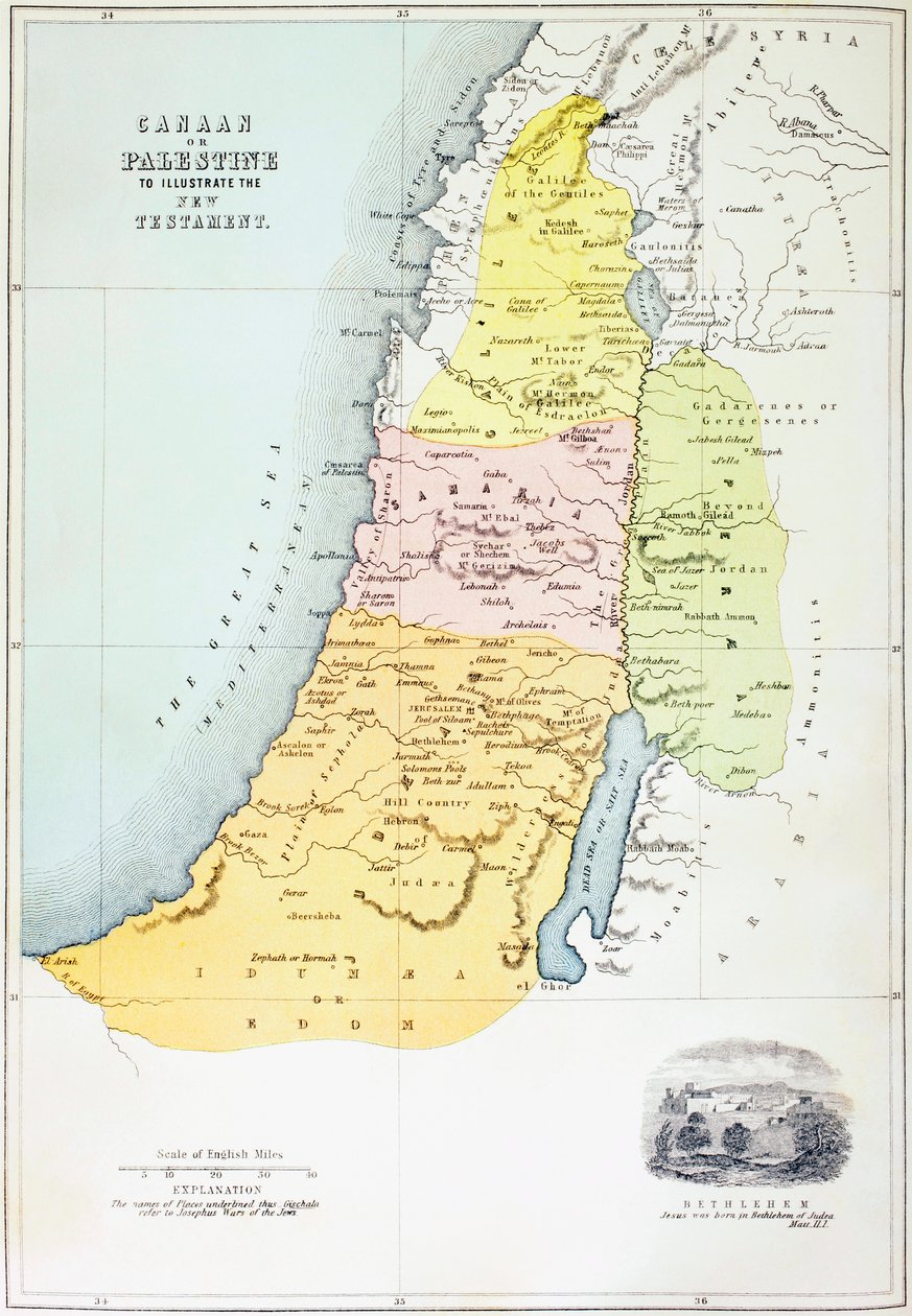 Canaan, o Palestina al tempo del Nuovo Testamento da English School