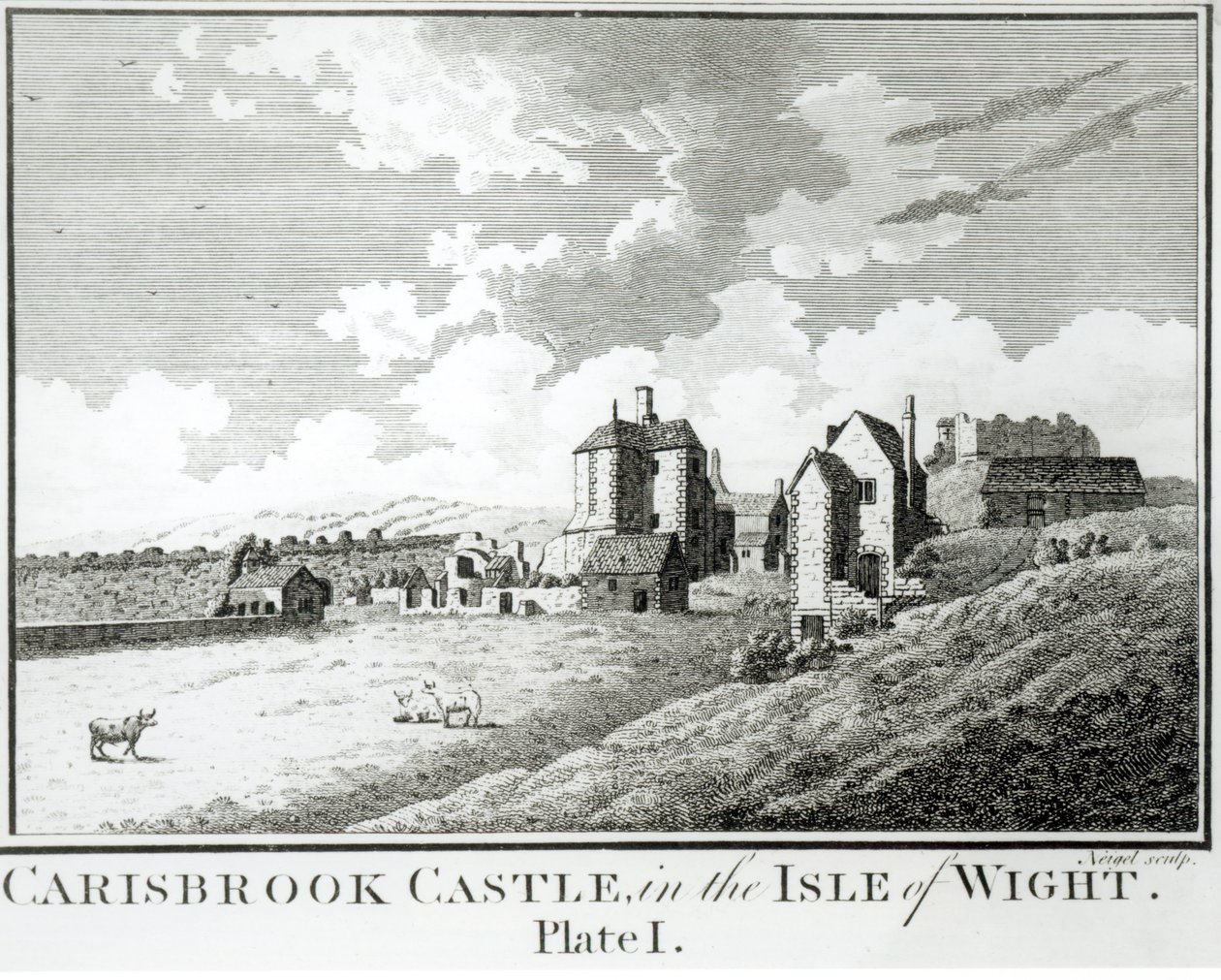 Castello di Carisbrook, Isola di Wight, Piatto I da English School