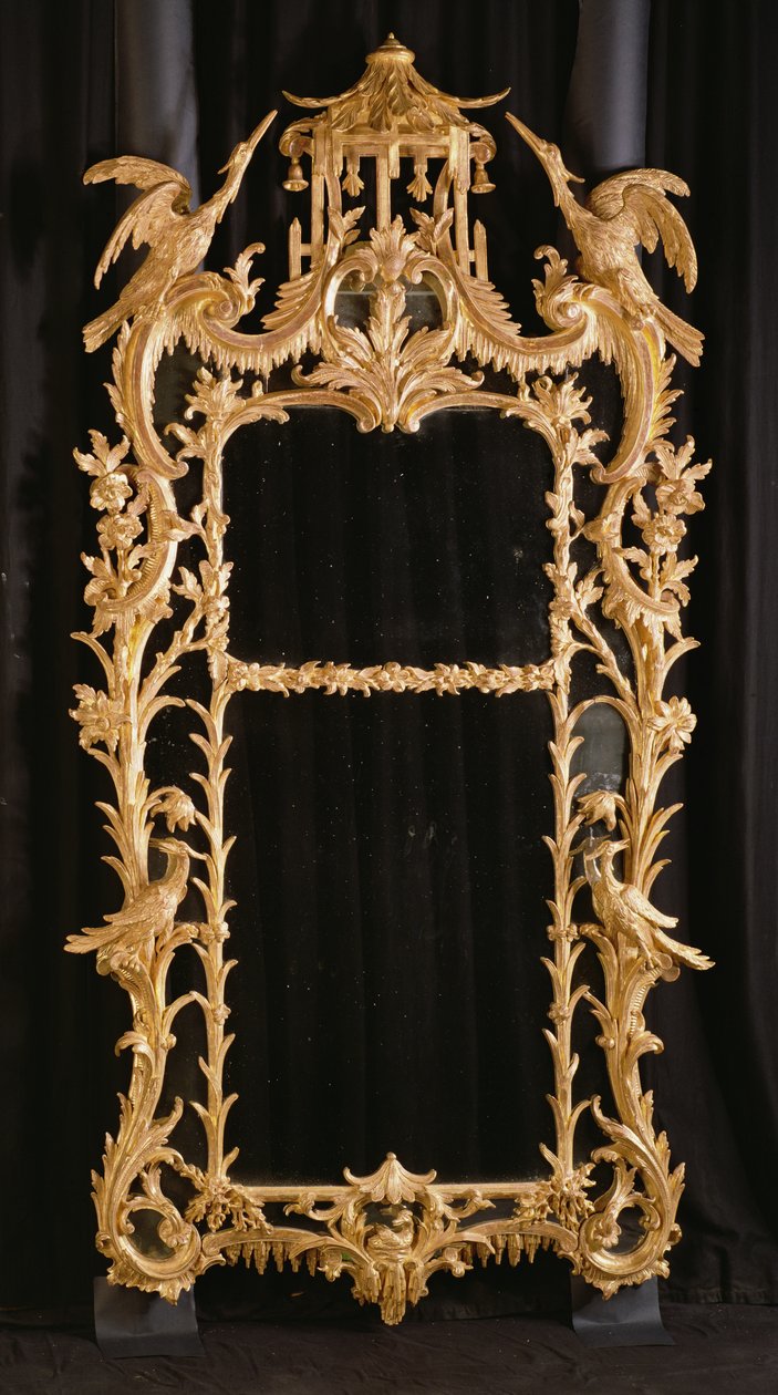 Specchio scolpito, c.1760 da English School