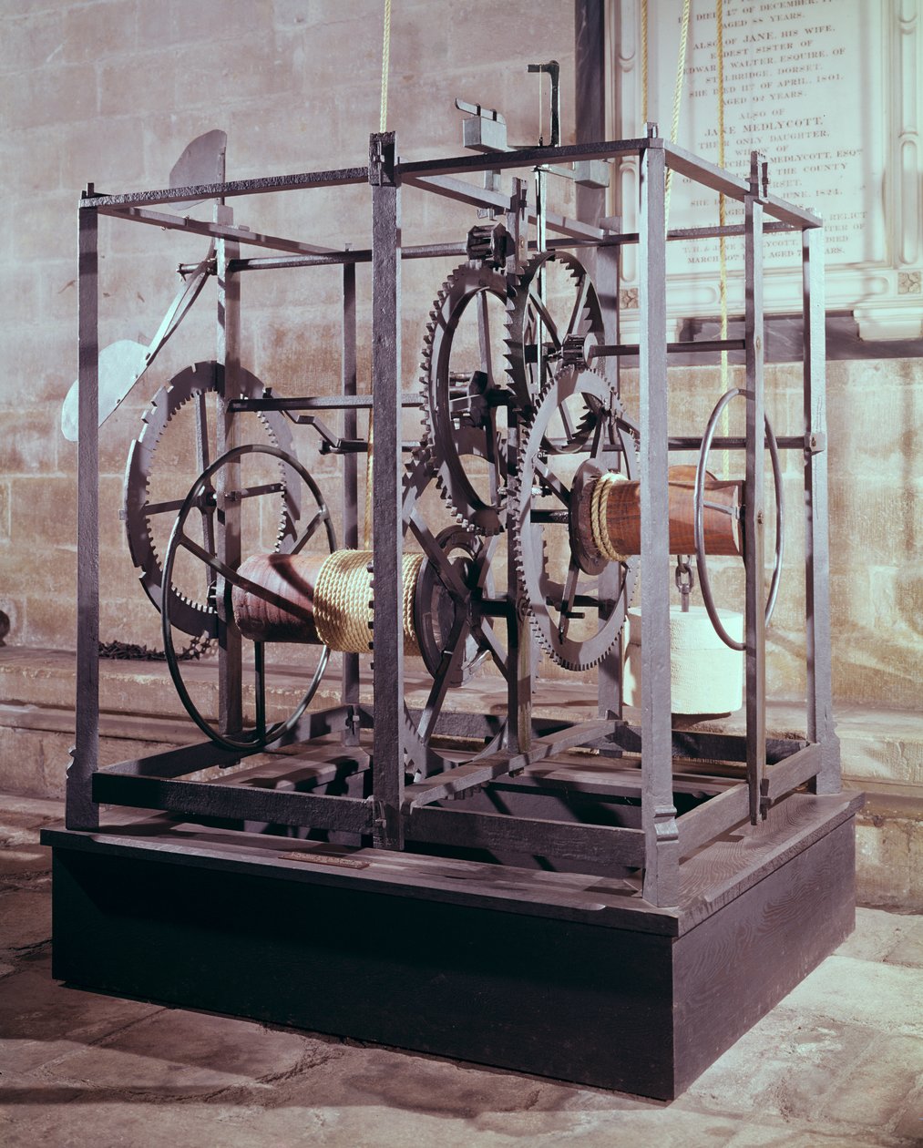Orologio della cattedrale fatto per la torre della Cattedrale di Salisbury, 1386 da English School
