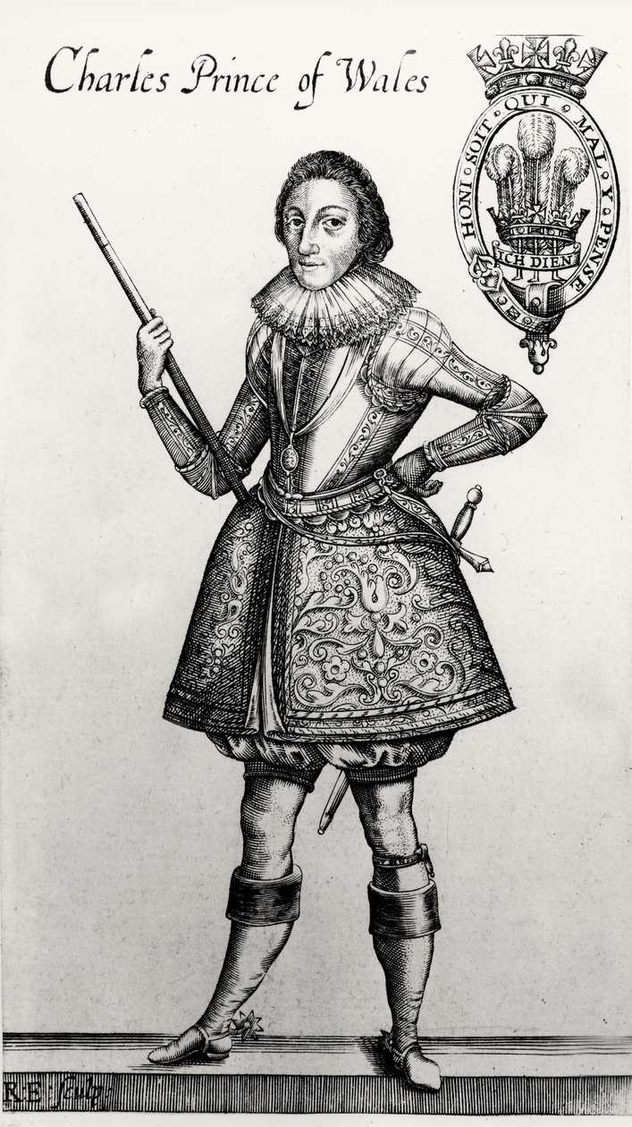 Carlo I come Principe di Galles (1600-49) da English School