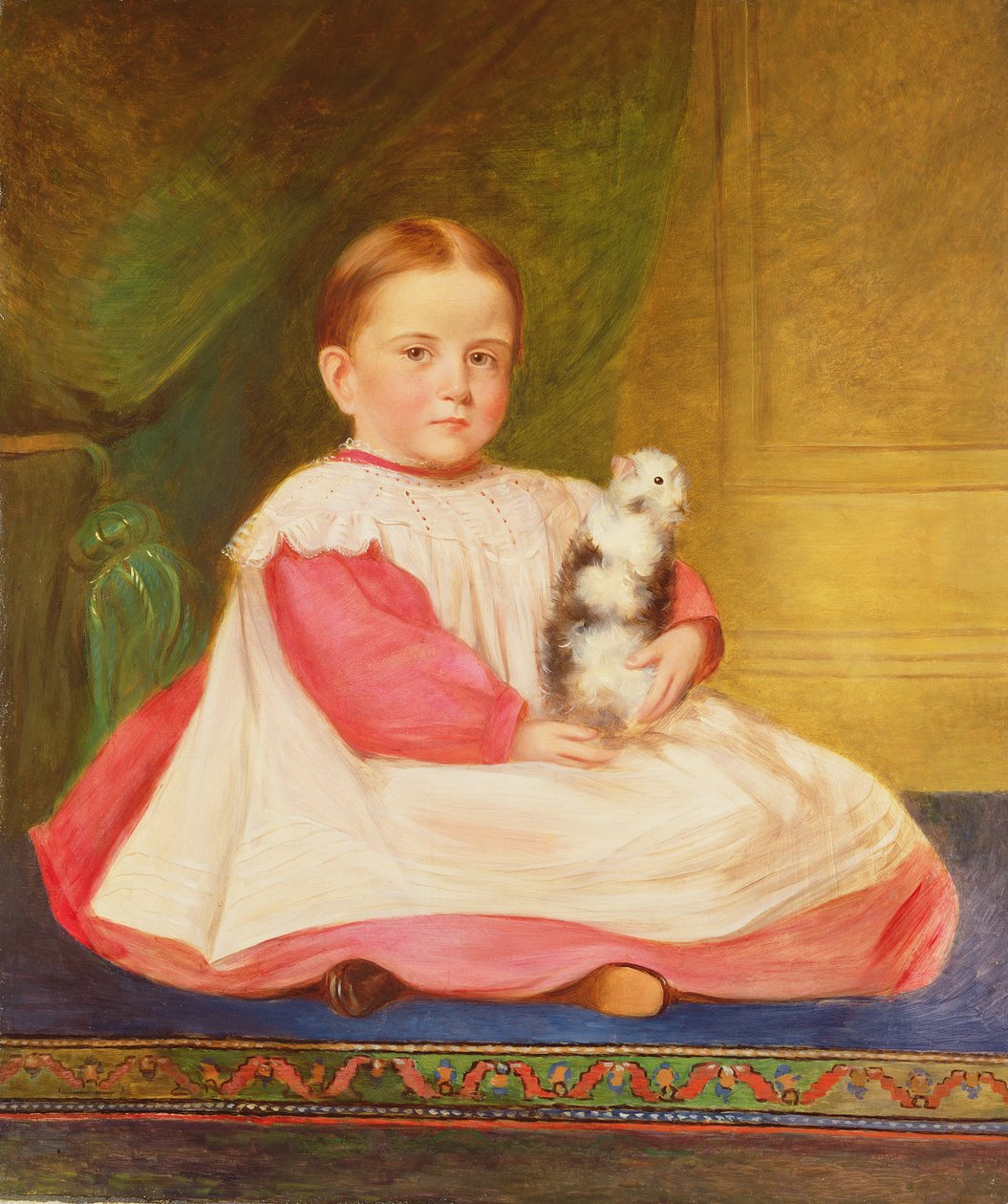 Bambino con porcellino d