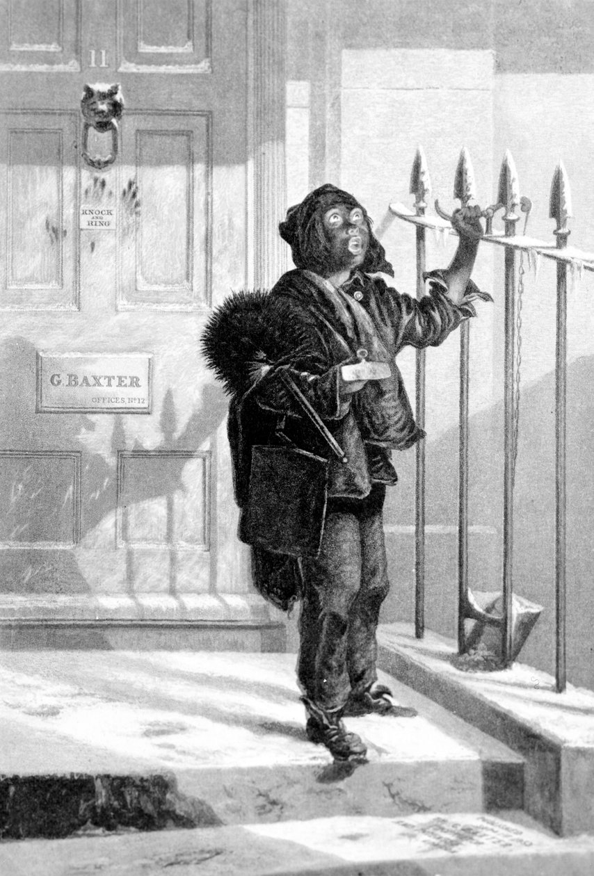 Spazzacamino alla chiamata mattutina, 1853 da English School