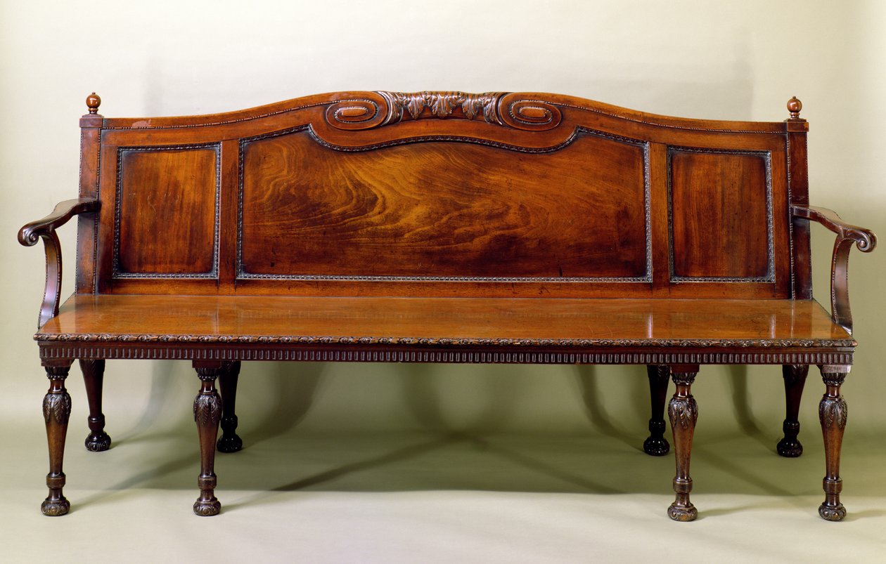 Divano scolpito Chippendale, c.1770 da English School