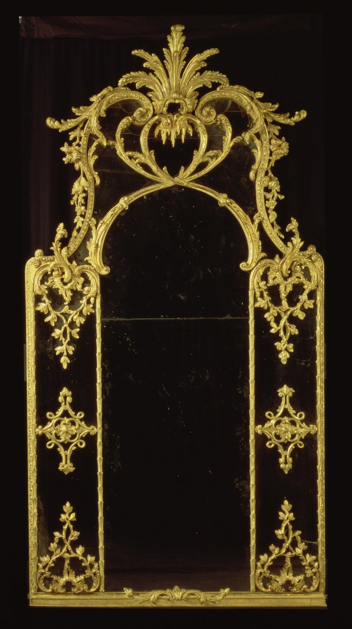 Specchio Chippendale, c.1750 da English School