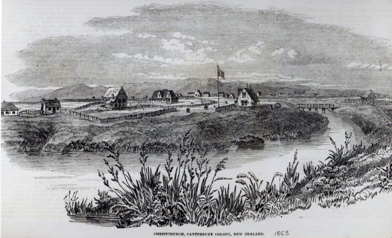 Christchurch, Colonia di Canterbury, Nuova Zelanda, da 