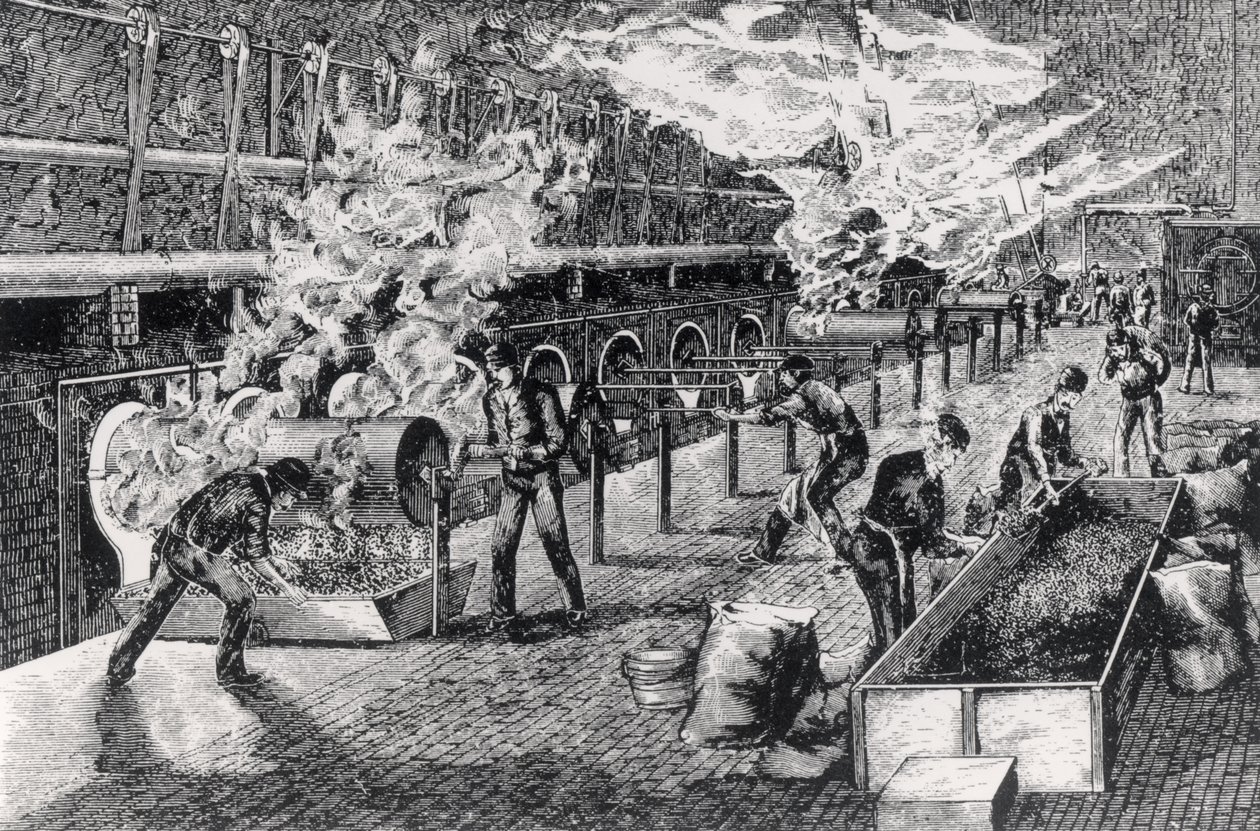 Tostatura del caffè, 1870 da English School