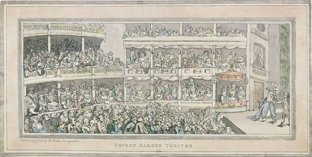 Teatro di Covent Garden, 1786 da English School