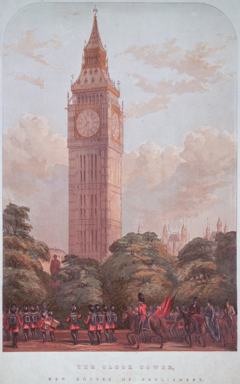 Progetto per il Big Ben, 1859 da English School