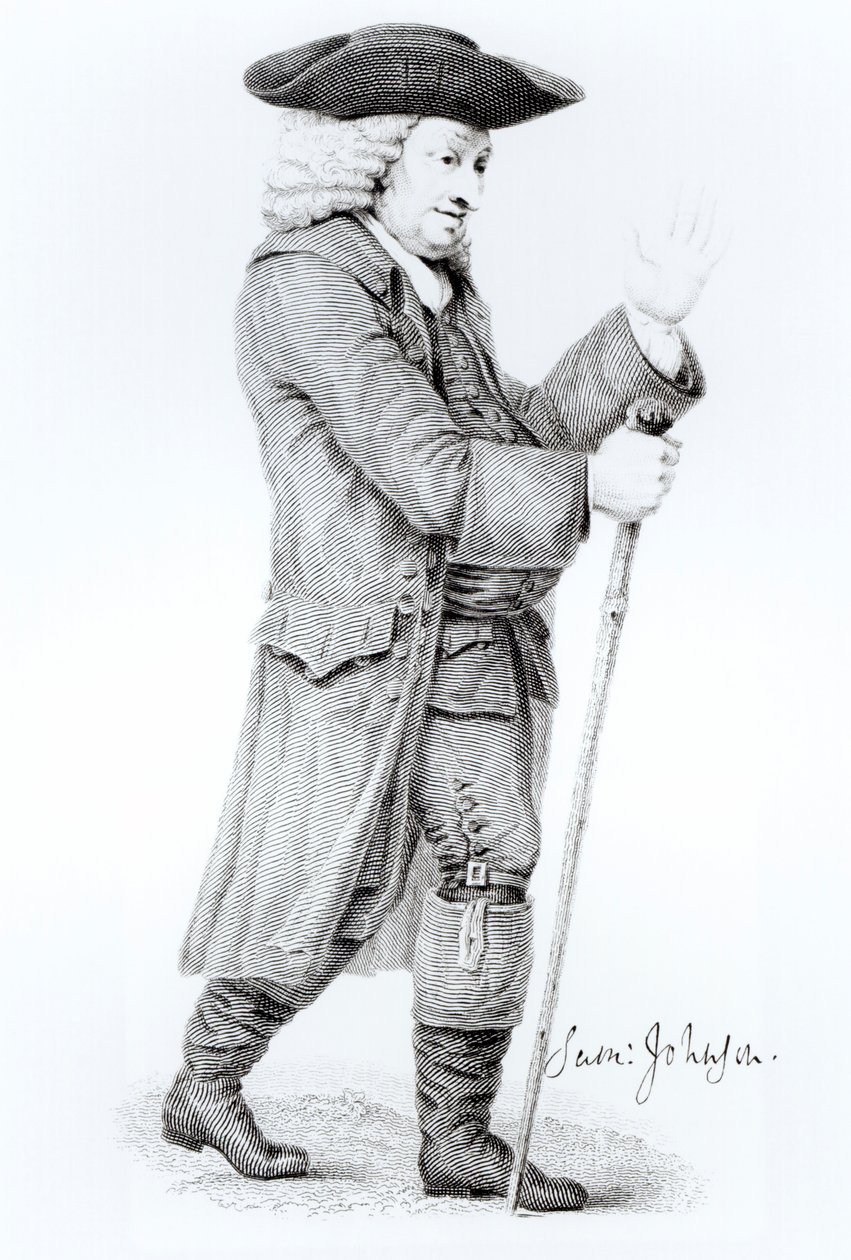 Dr Samuel Johnson (1709-84) da English School