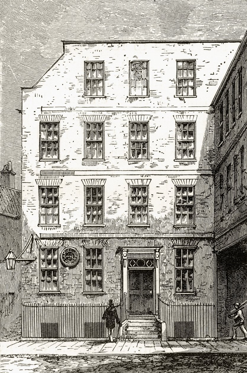 Casa del Dr. Samuel Johnson al 17 di Gough Square, da 