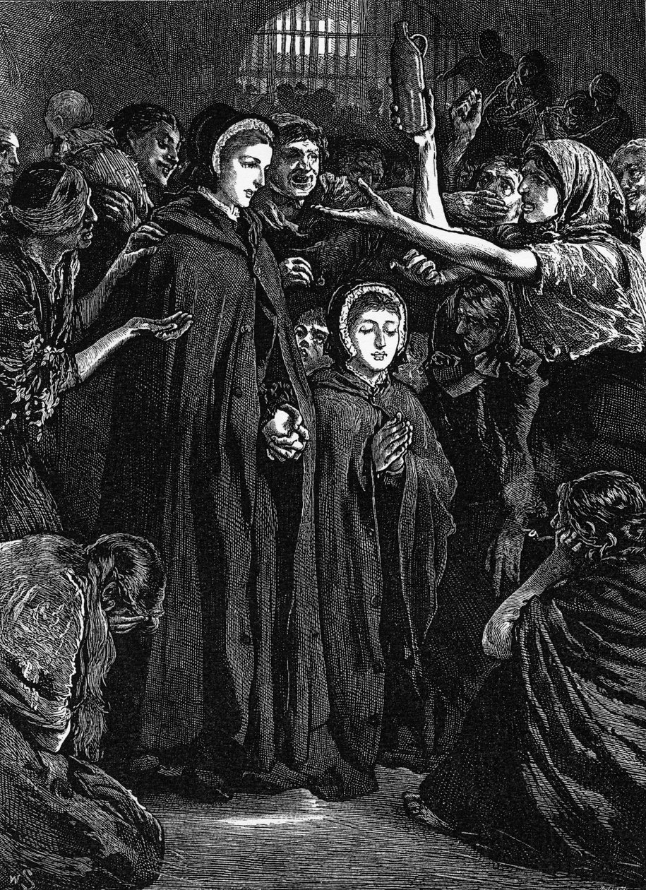 Elizabeth Fry e Anna Buxton visitano la prigione di Newgate da English School