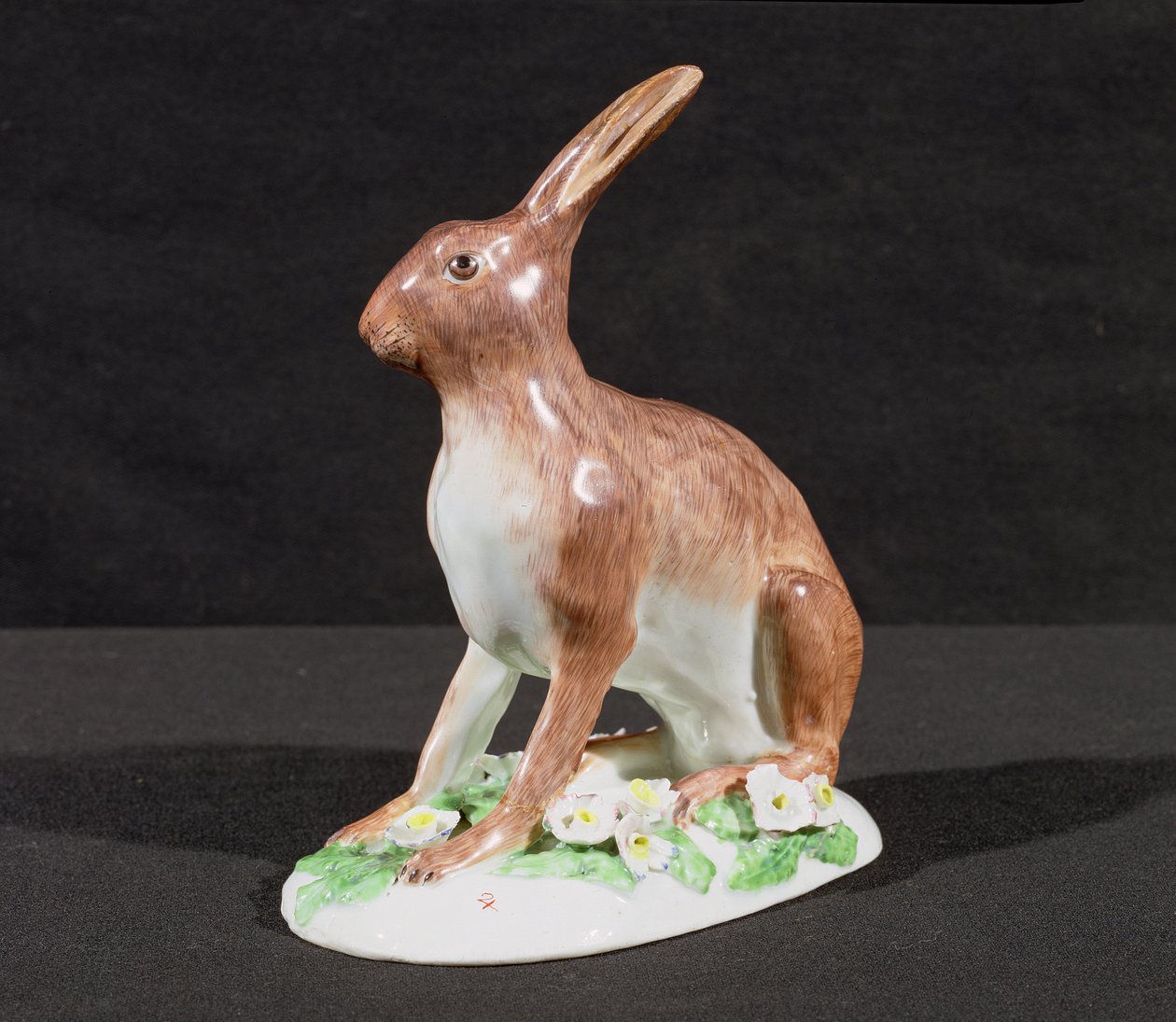 Figura di una lepre, Plymouth, marchio 2 in rosso, 1769-70 da English School