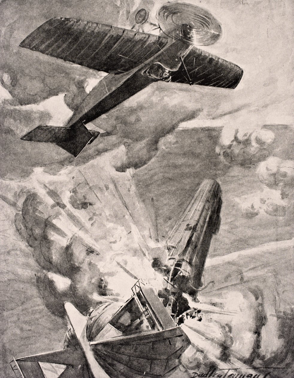 Il Sottotenente di Volo Warneford VC bombarda e distrugge il dirigibile Zeppelin 1915, da 