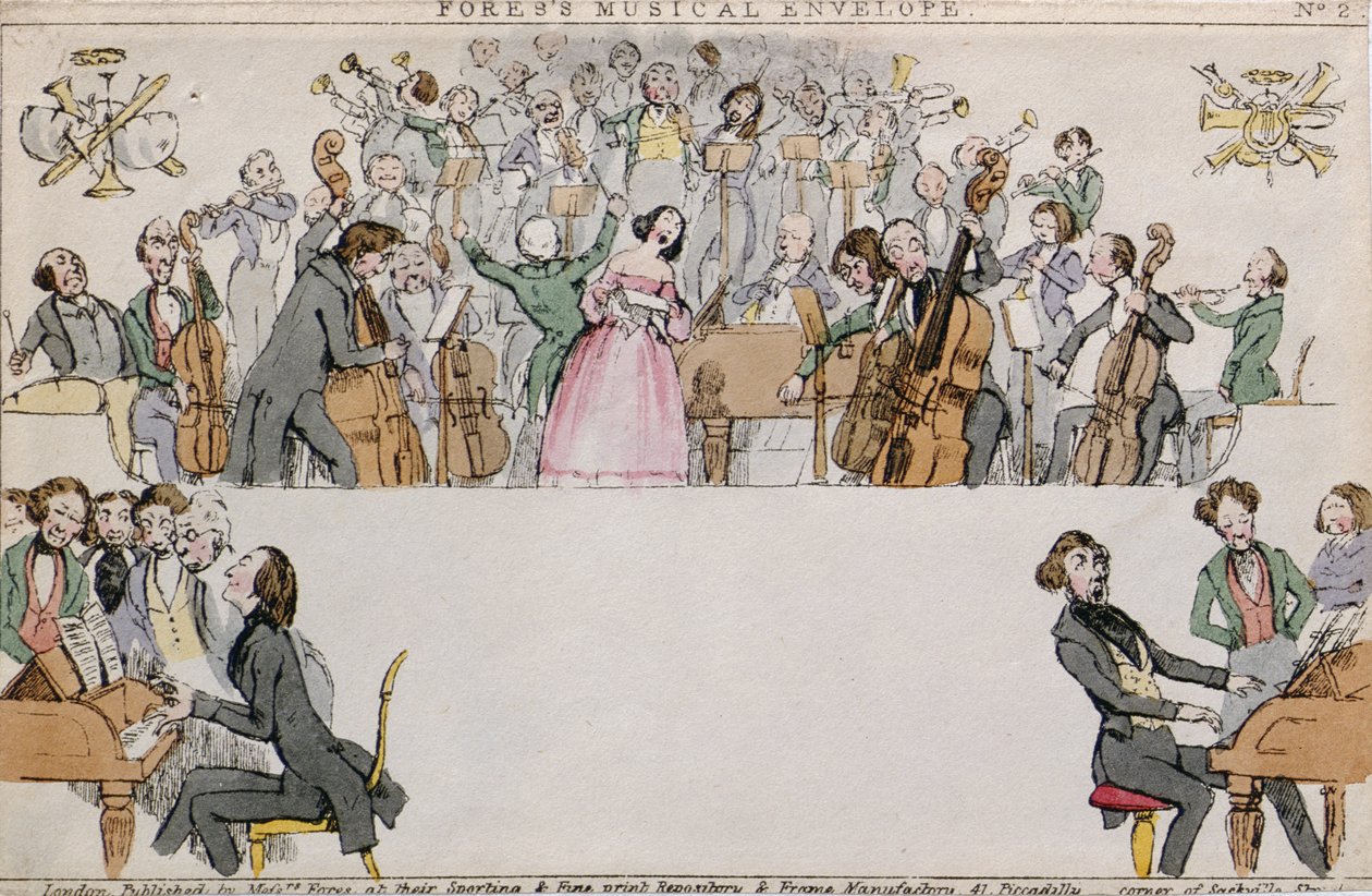 Busta Musicale di Foress, pub. da Messrs Fores, c.1840 da English School