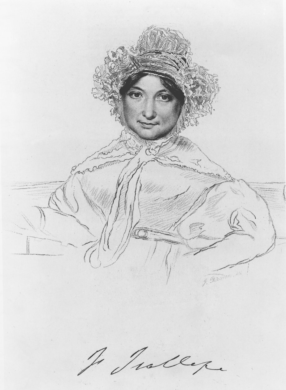 Frances Trollope (1780-1863) inciso da F.Brown da English School