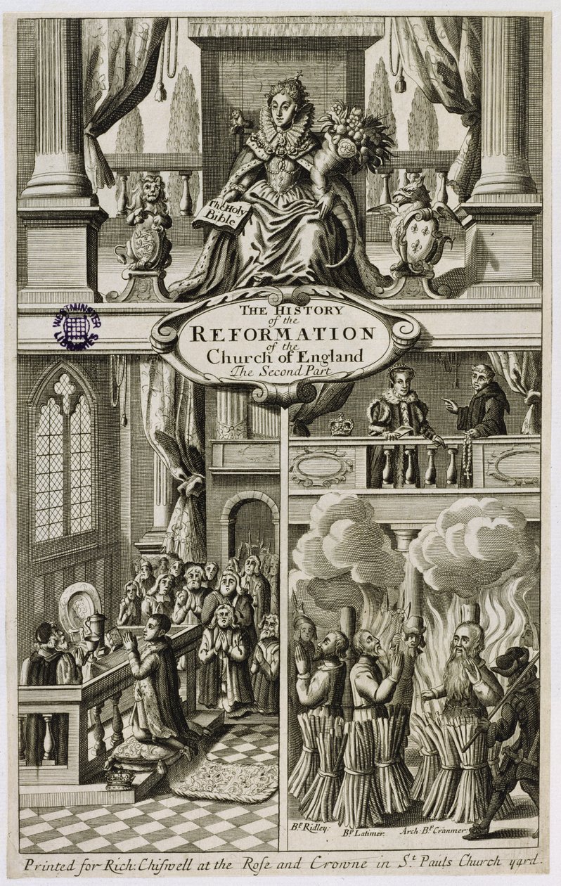 Frontespizio di La Storia della Riforma della Chiesa d
