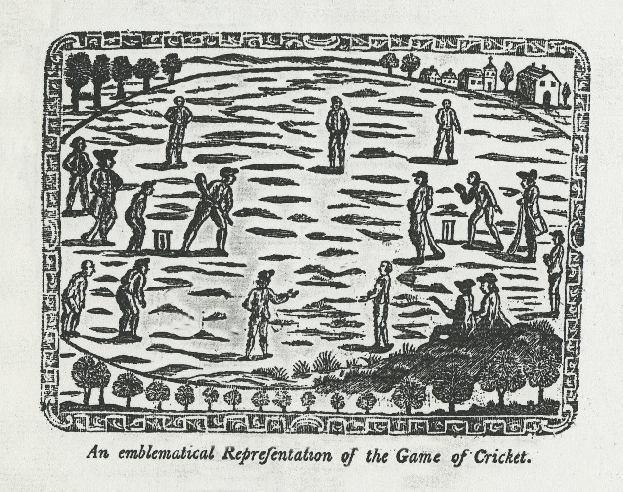 Partita di cricket, 1774 da English School