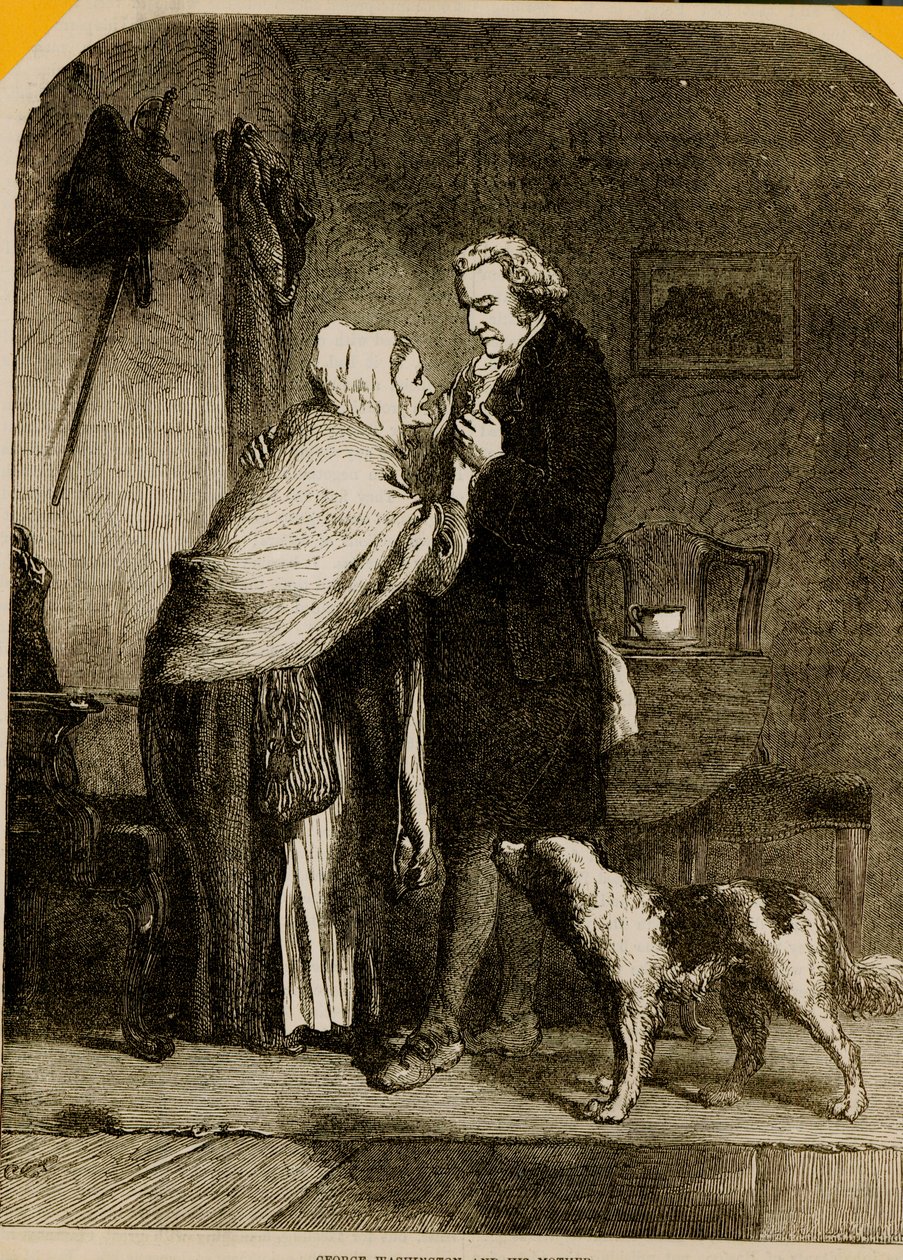 George Washington e sua madre da English School