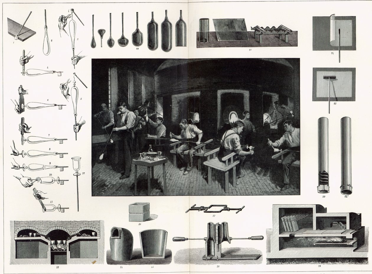 Fabbricazione del Vetro da English School