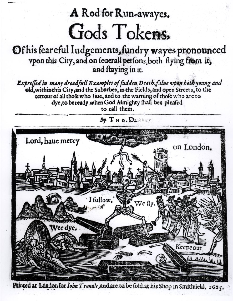 I segni di Dio, una verga per i fuggitivi, 1625 da English School
