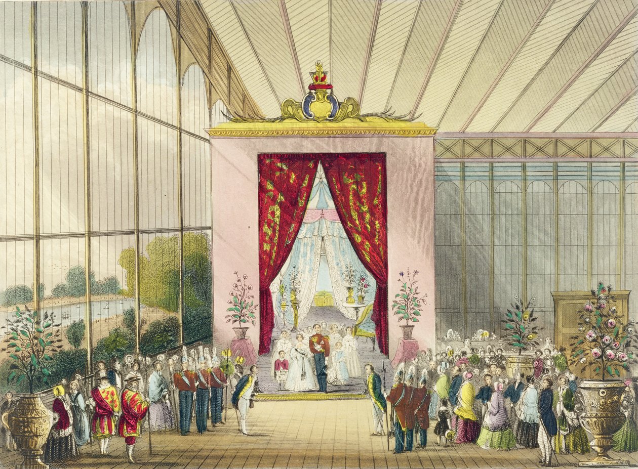 Grande Esposizione, 1851: Boudoir di Sua Maestà, di Chevanne, pub. da Read & Co. da English School