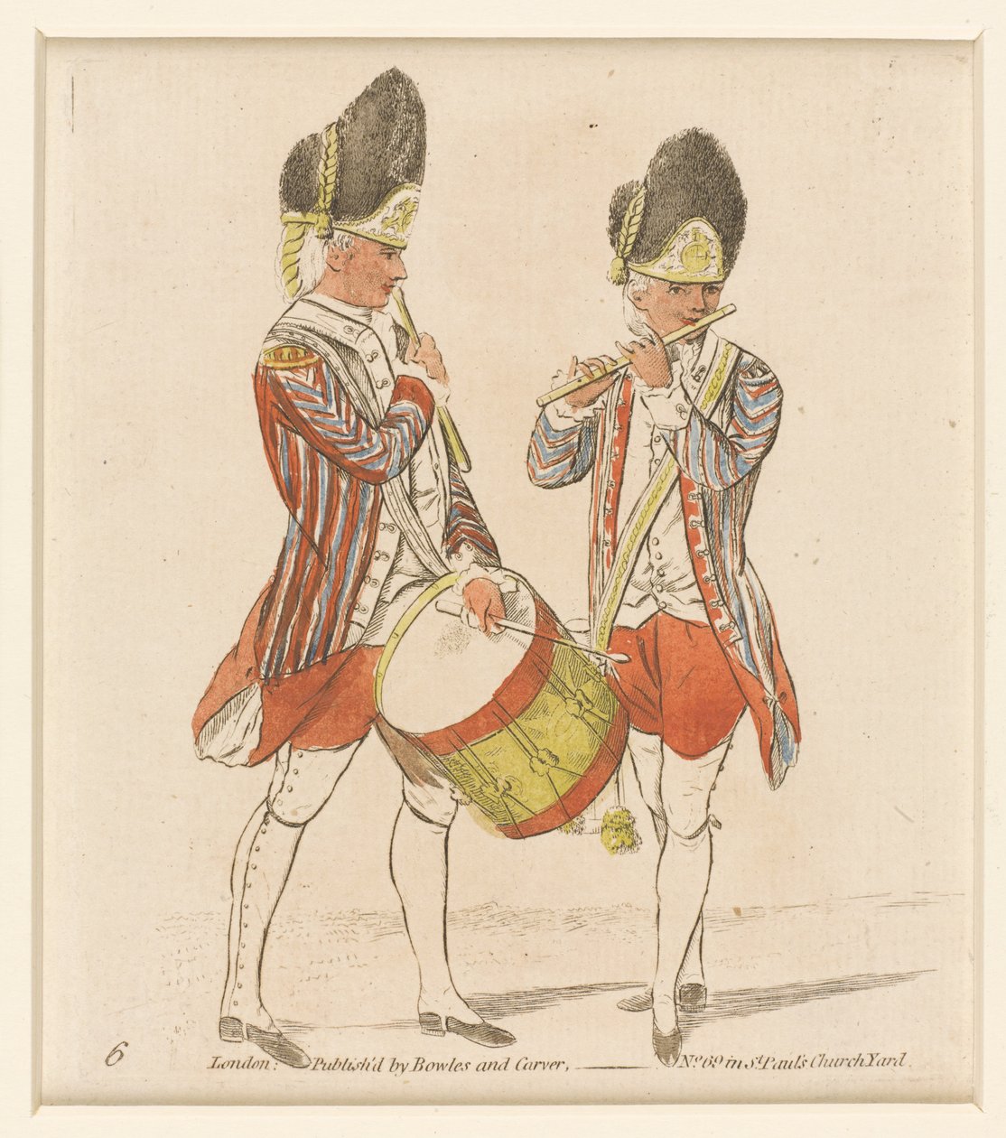 Tamburino e pifferaio granatiere, 1779 da English School