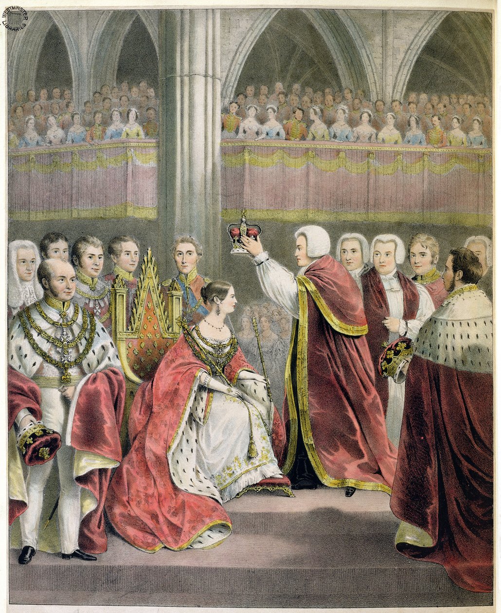 Sua Maestà la Regina Vittoria, Incoronata il 28 Giugno 1838 da English School