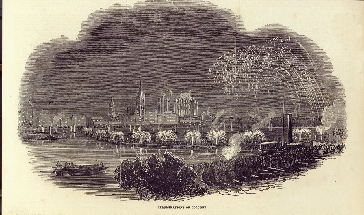 Illuminazioni di Colonia, 23 agosto 1845 da English School