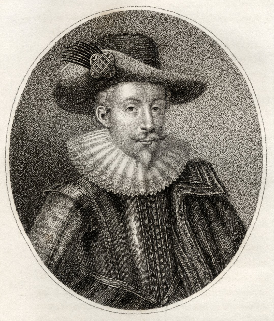 John Digby, incisione di Bocquet, illustrazione da 