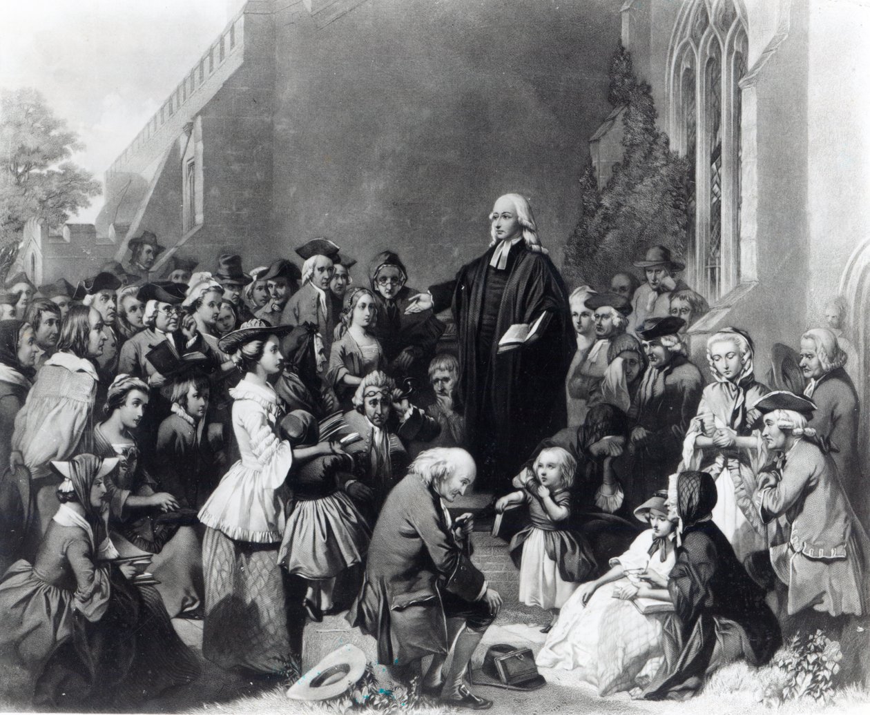 John Wesley che predica da English School