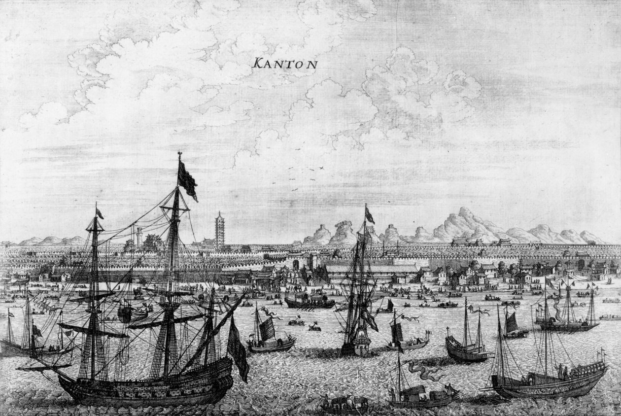 Canton, Cina, 1669 da English School