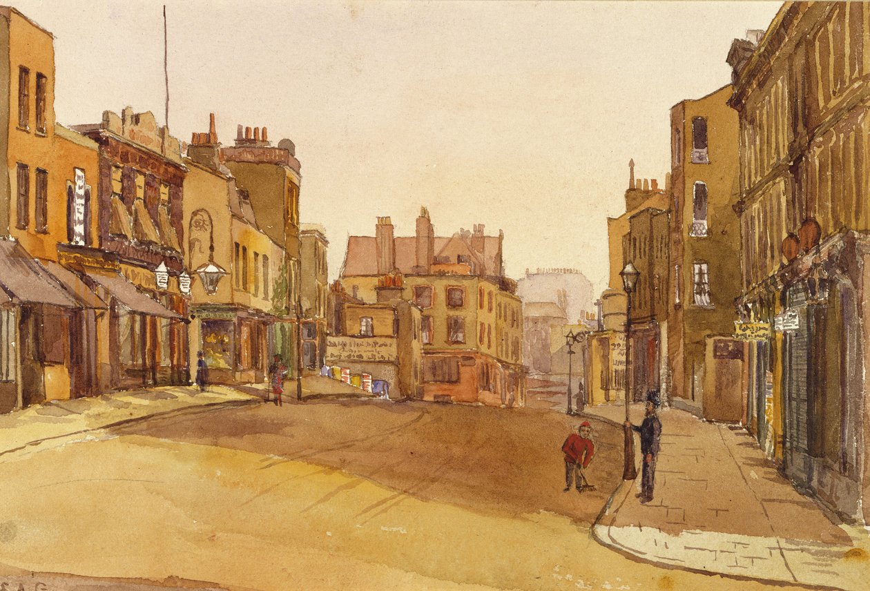 Kensington Church Street, 1892 da English School