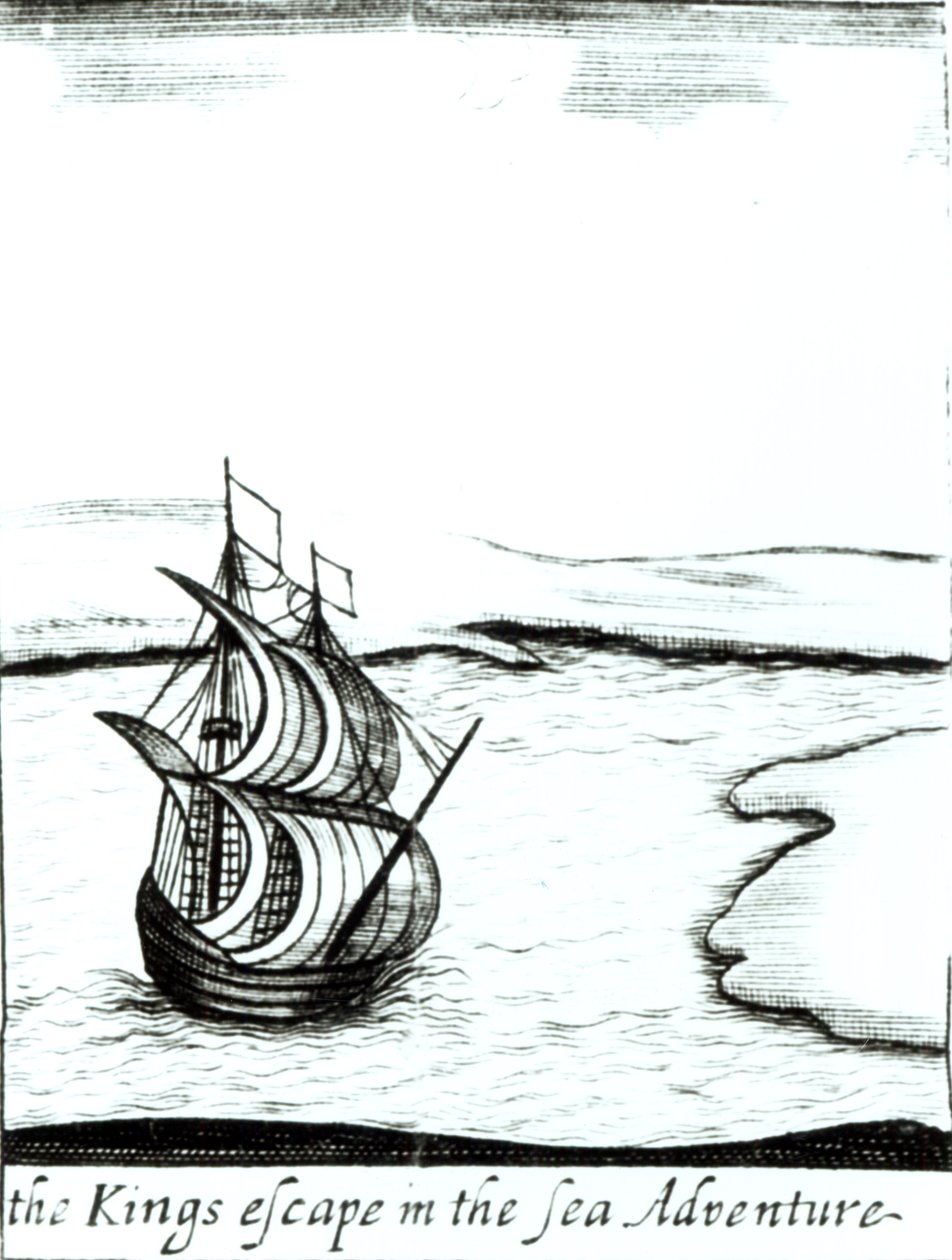Re Carlo II (1630-85) in fuga dall