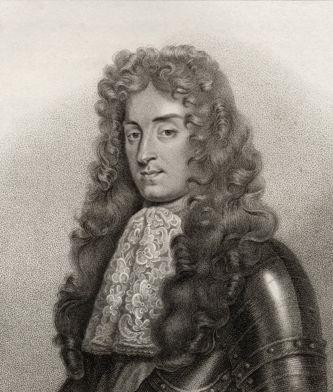 Re Giacomo II, inciso da Bocquet, da 
