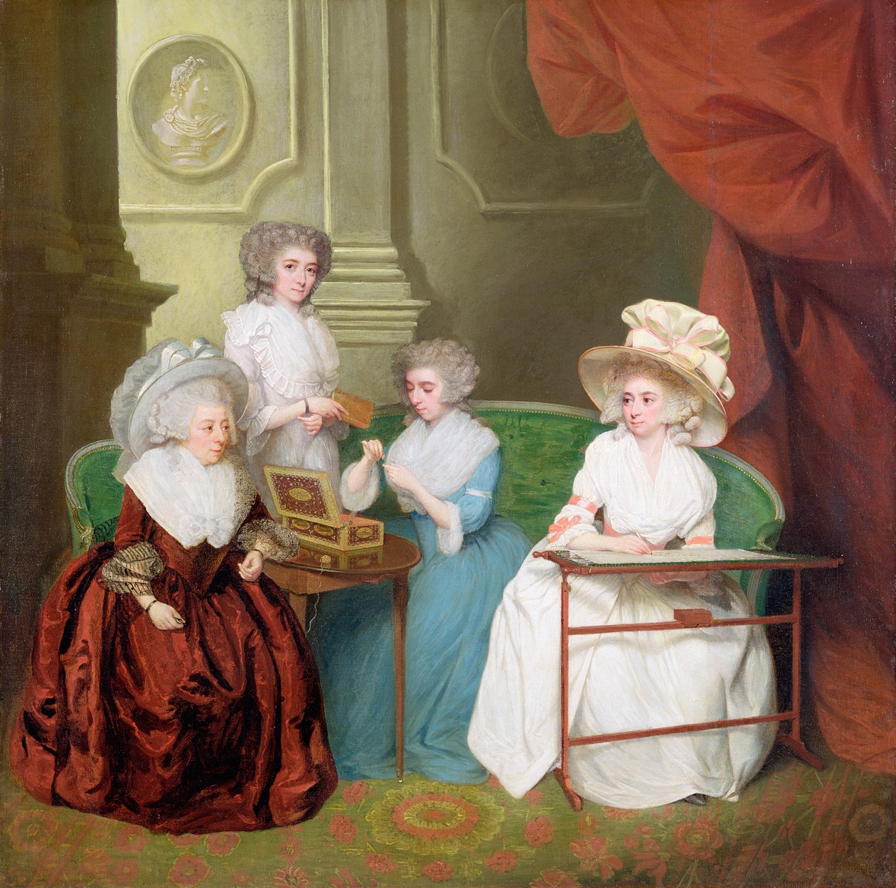 Lady Jane Mathew e le sue figlie, c.1790 da English School