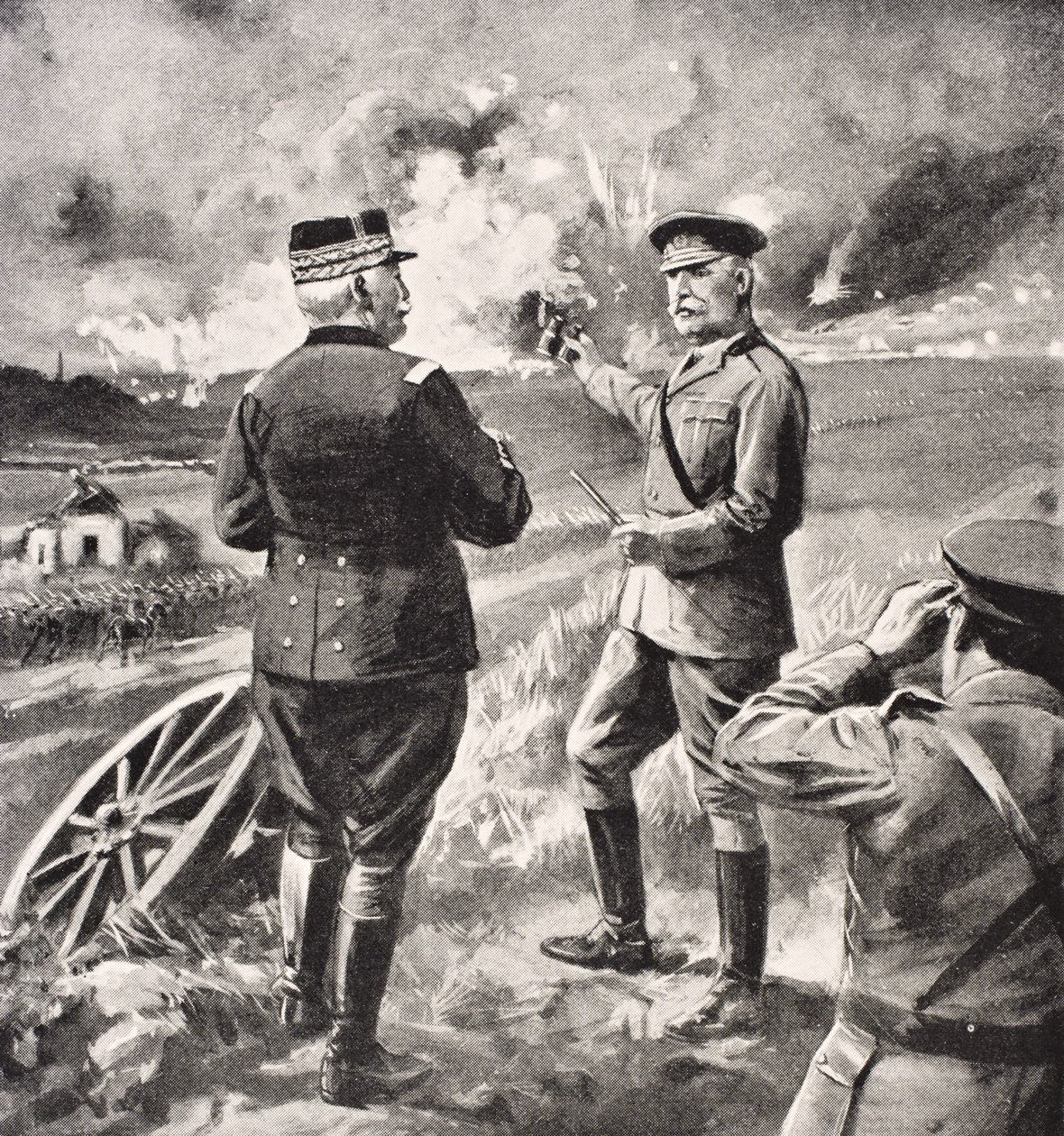 Lord Kitchener e il Generale Joffre sul Fronte Occidentale, 1915, da 