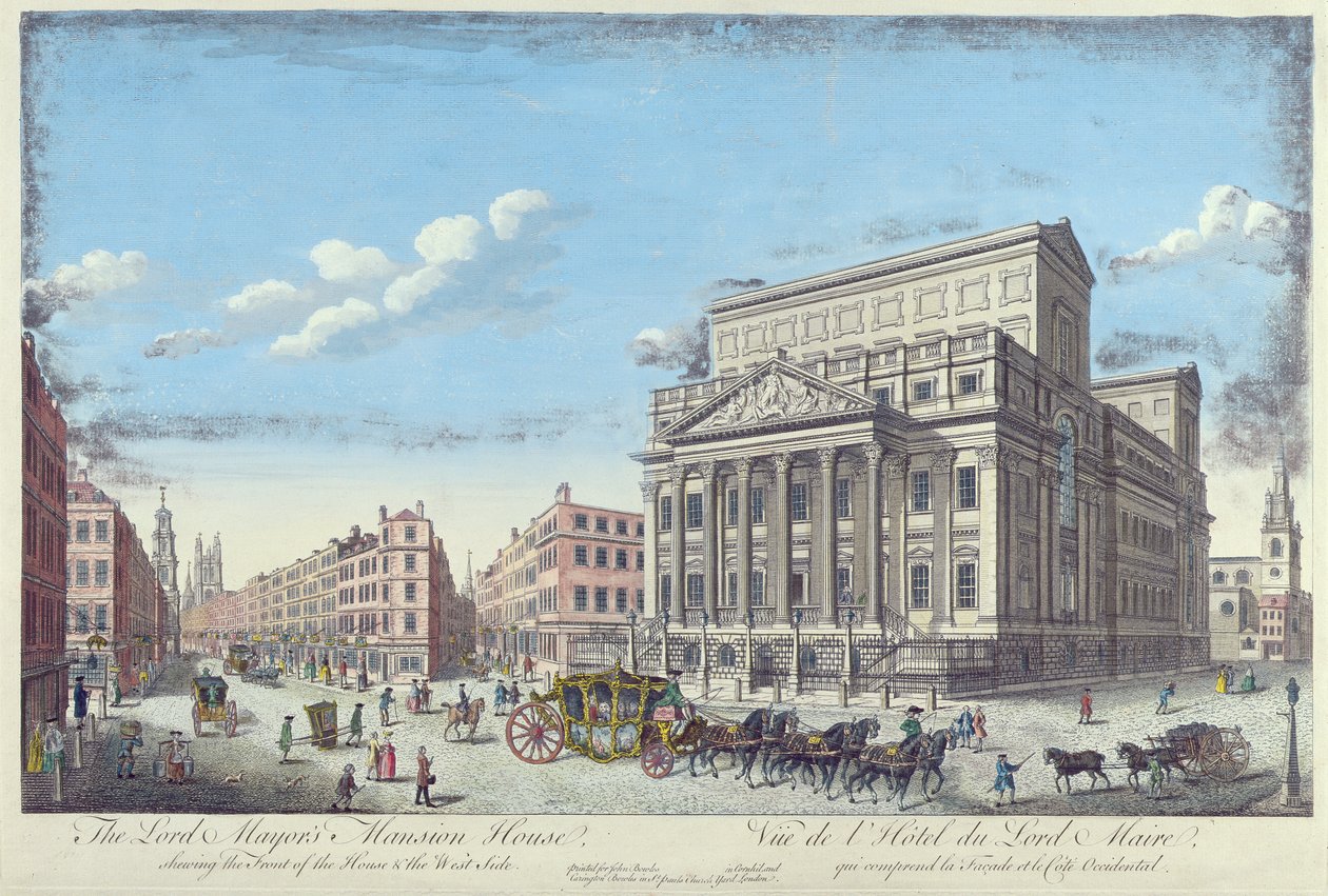 La Mansion House del Lord Mayor, c.1753 da English School