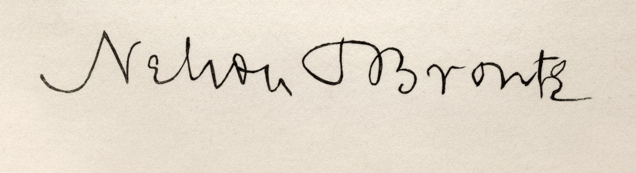 Firma di Lord Nelson negli ultimi anni della sua vita (dettaglio) da English School