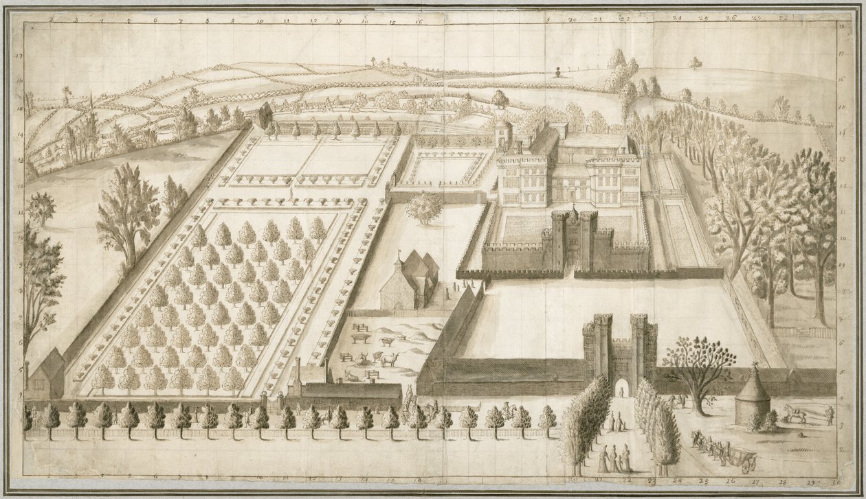 Castello di Lullingstone, c.1670 da English School