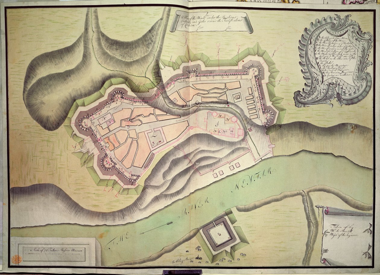 Mappa di Cochin, India da English School