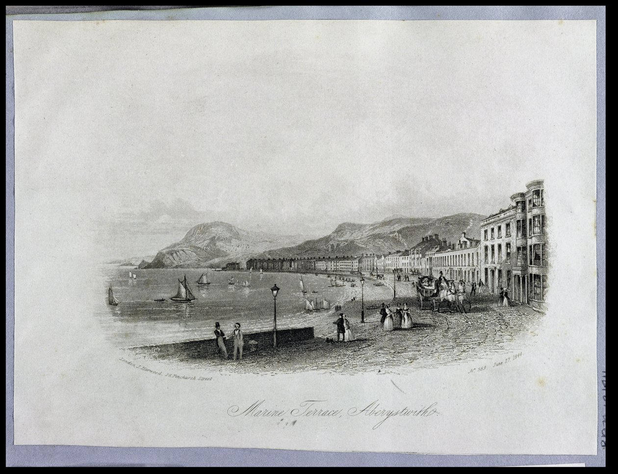Marine Terrace, Aberystwyth, 1844 da English School