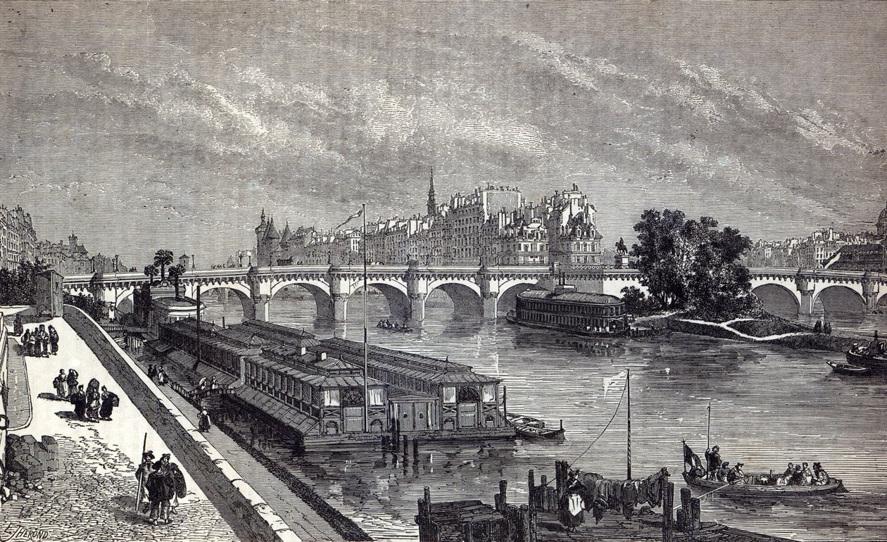 Parigi moderna: Il Pont Neuf, 1845 da English School