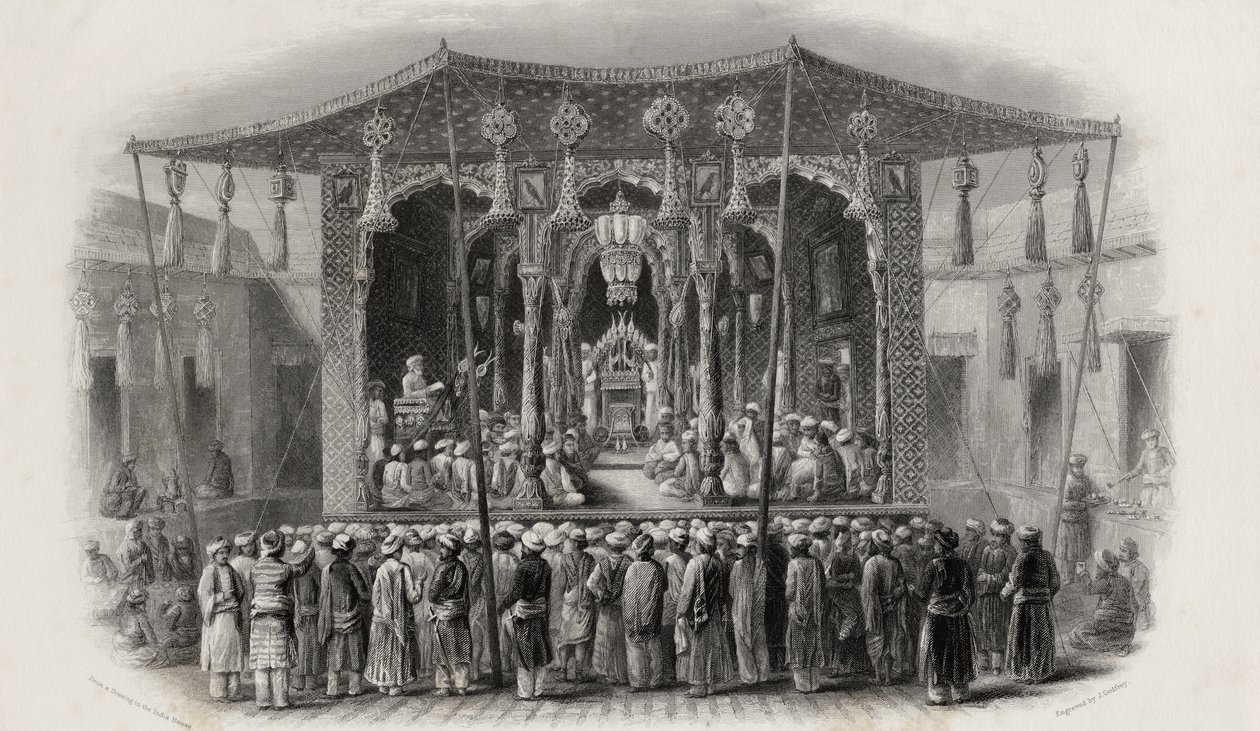 Festa Maomettana del Mohurrum, inciso da J. Godfrey da English School