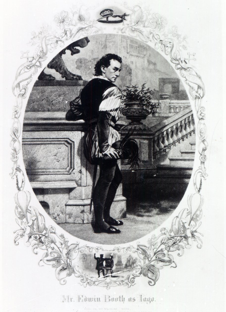 Il signor Edwin Booth come Iago da English School