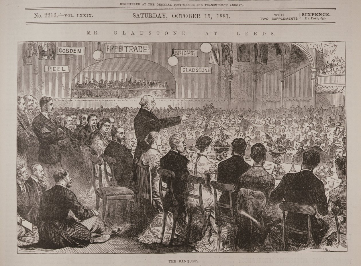 Il signor Gladstone a Leeds: Il banchetto, da 