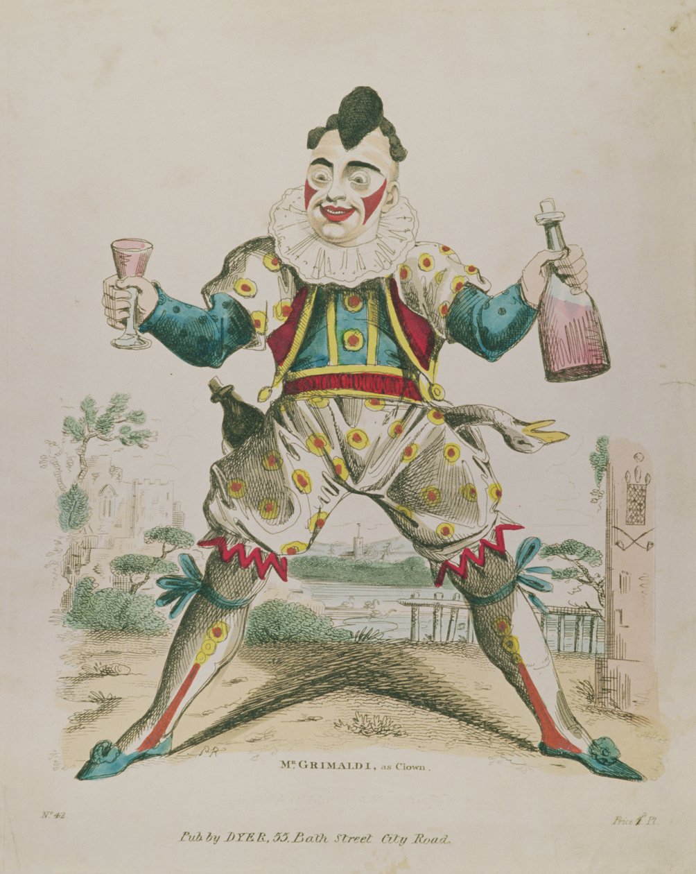 Il signor Grimaldi come Clown da English School