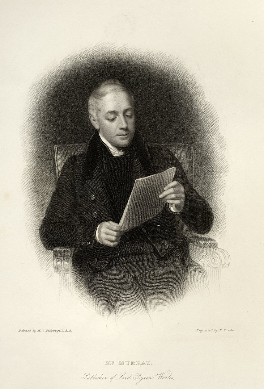 Mr. Murray, editore delle opere di Lord Byron, inciso da E. Finden, 1833 da English School