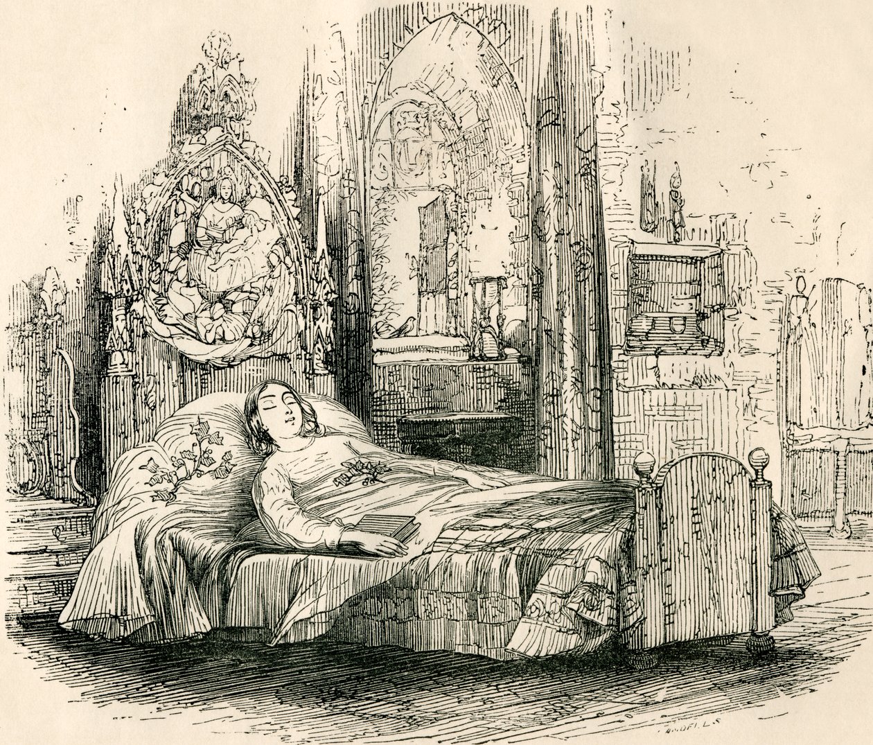 Nell Trent sul letto di morte, da La bottega dell