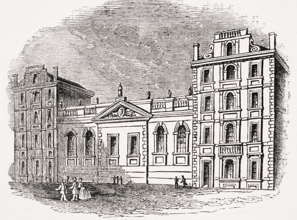 Vecchia Scuola di San Paolo, Londra, prima del Grande Incendio, da 